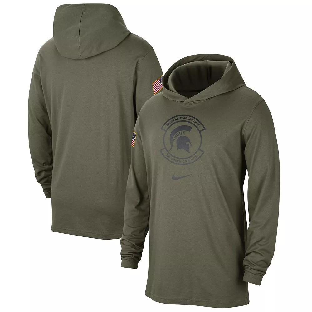 Men's Nike Olive Kentucky Wildcats Military Pack Long Sleeve Hoodie T-Shirt,  Product Image
