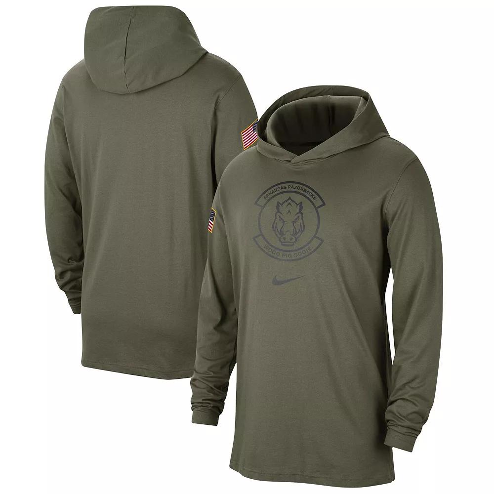 Men's Nike Olive Kentucky Wildcats Military Pack Long Sleeve Hoodie T-Shirt,  Product Image