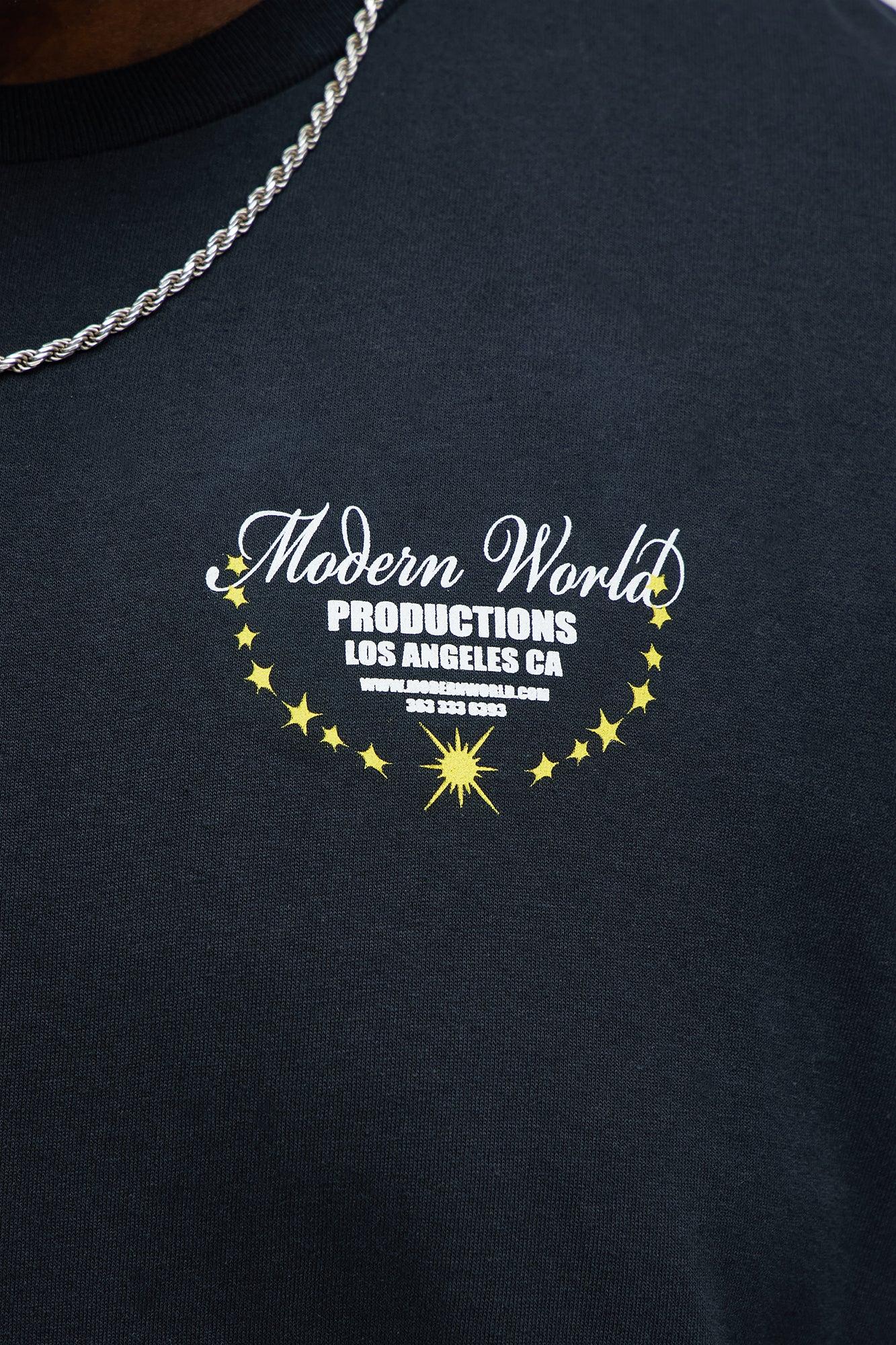 Modern World Production Short Sleeve Tee - Black Product Image
