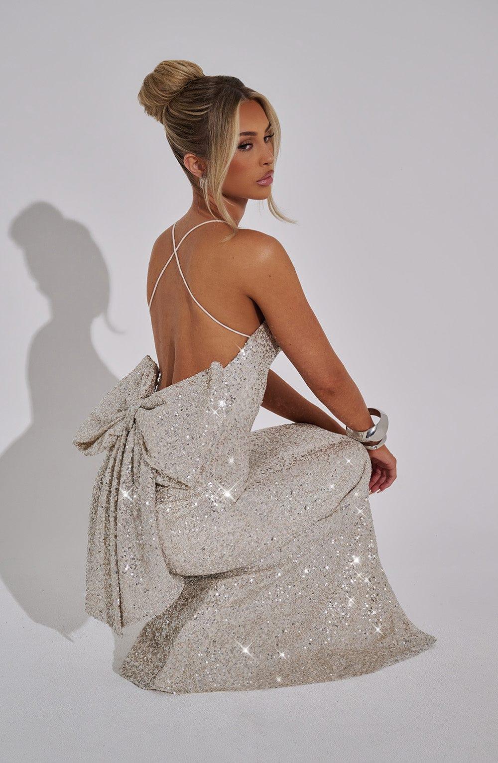 Meridith Maxi Dress - Champagne Product Image