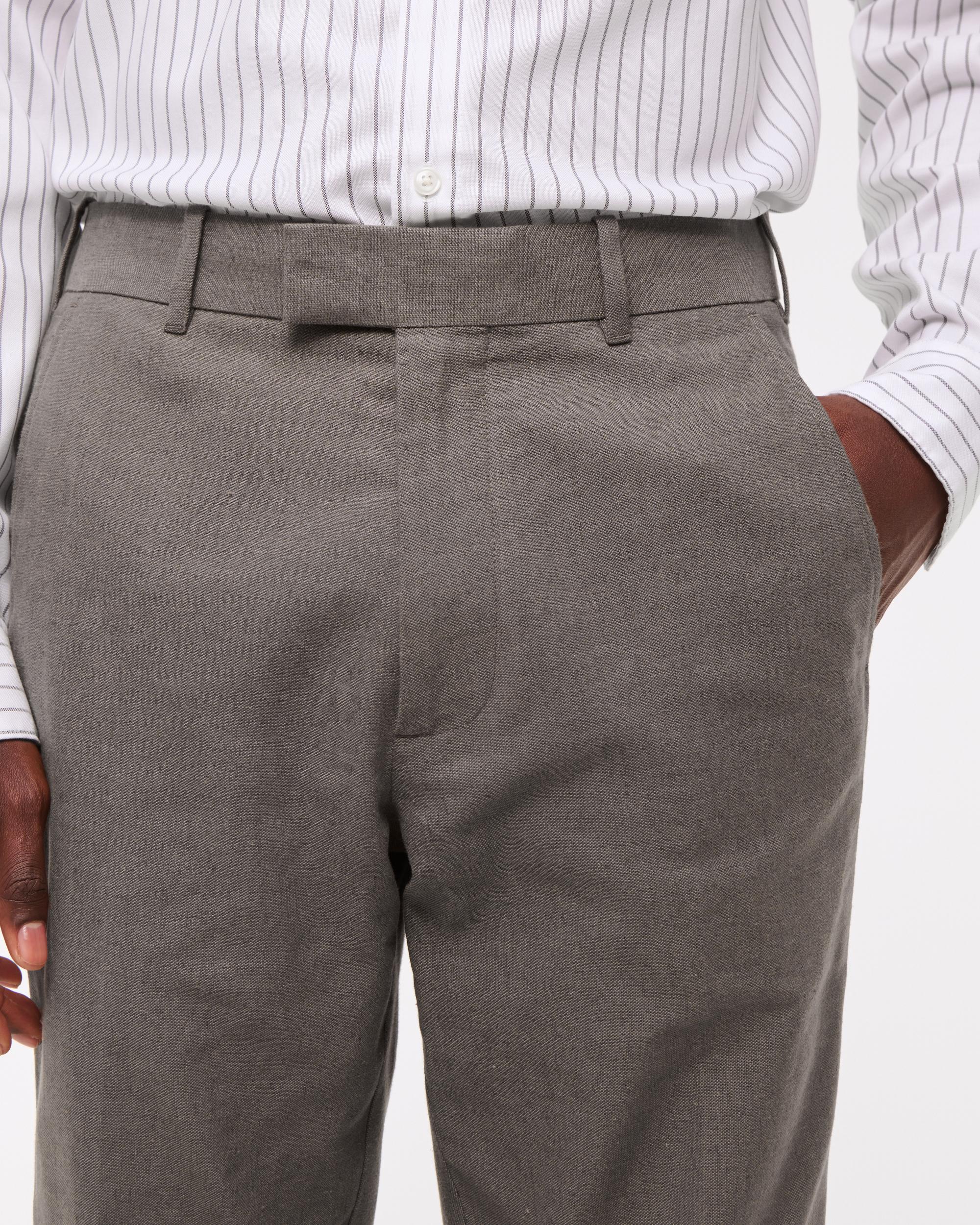 The A&F Collins Slim Linen-Blend Suit Pant Product Image