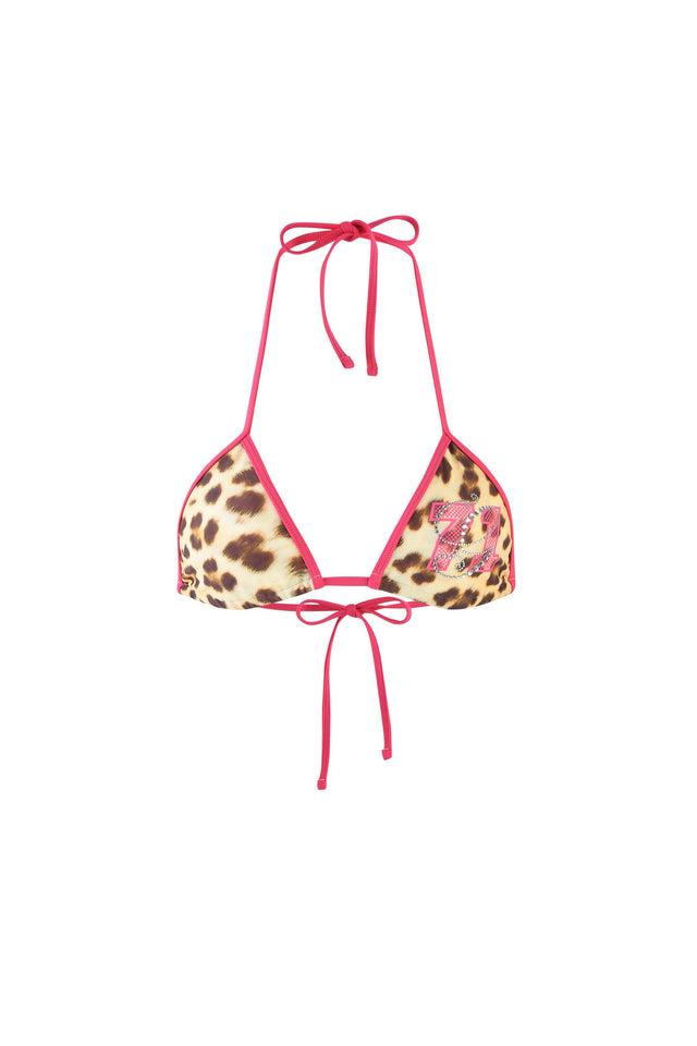 CORDELIA BIKINI TOP - NEUTRAL : LEOPARD : WILDCARD Product Image