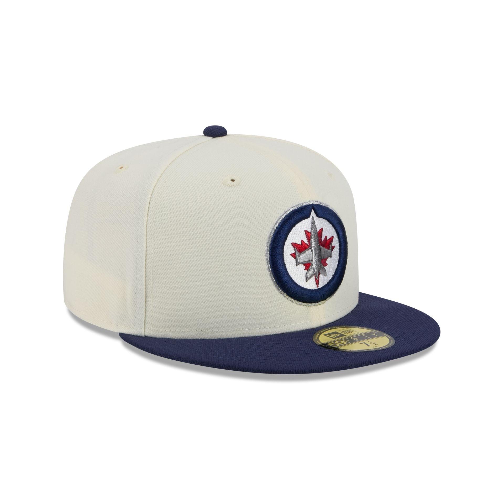 Winnipeg Jets Chrome White 59FIFTY Fitted Hat Male Product Image