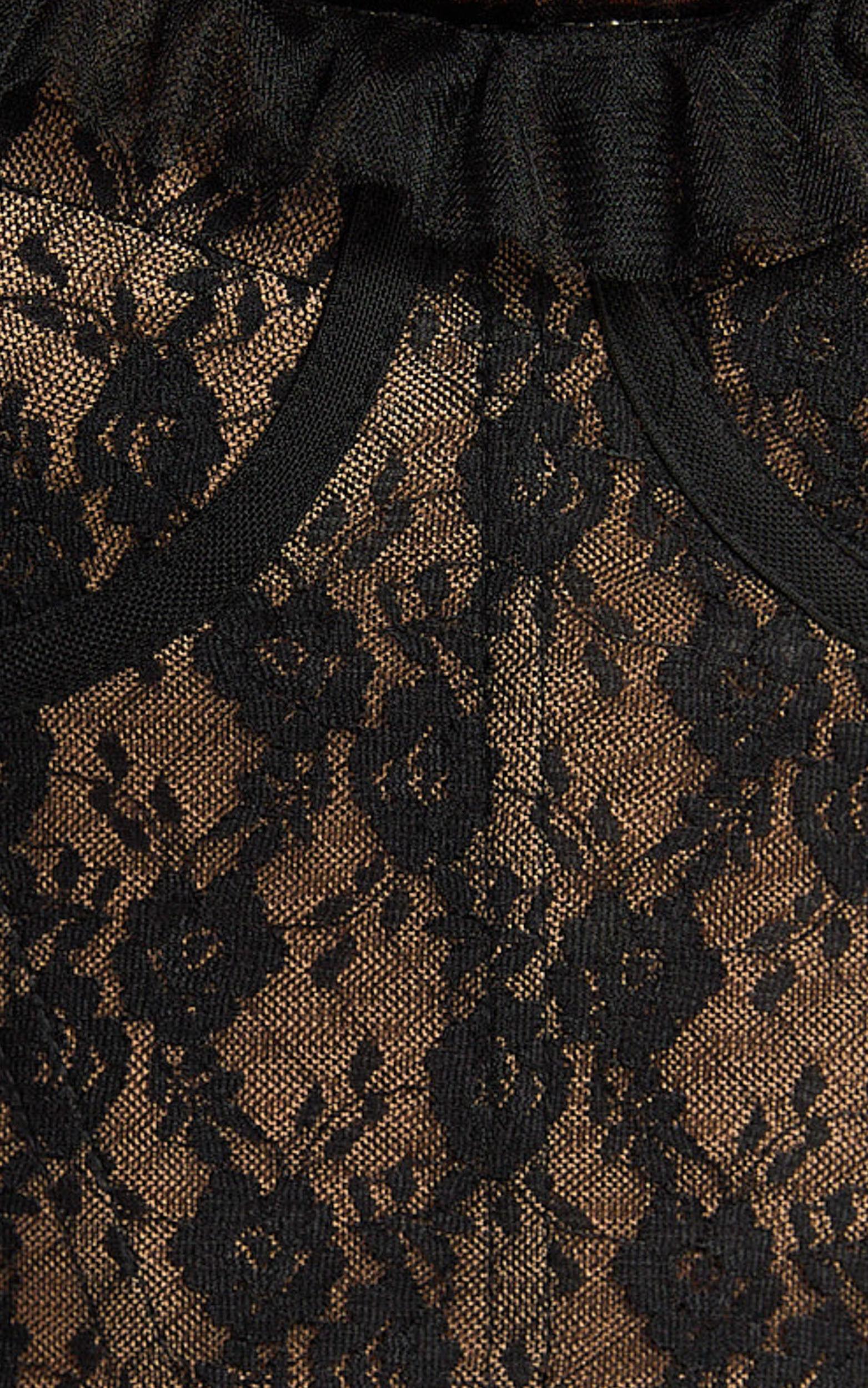 Victoria Top - Lace Frill Edge Bustier Top in Black Product Image