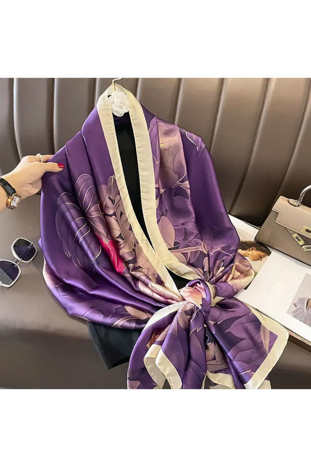 Elegant Floral Lace Long Scarf Product Image