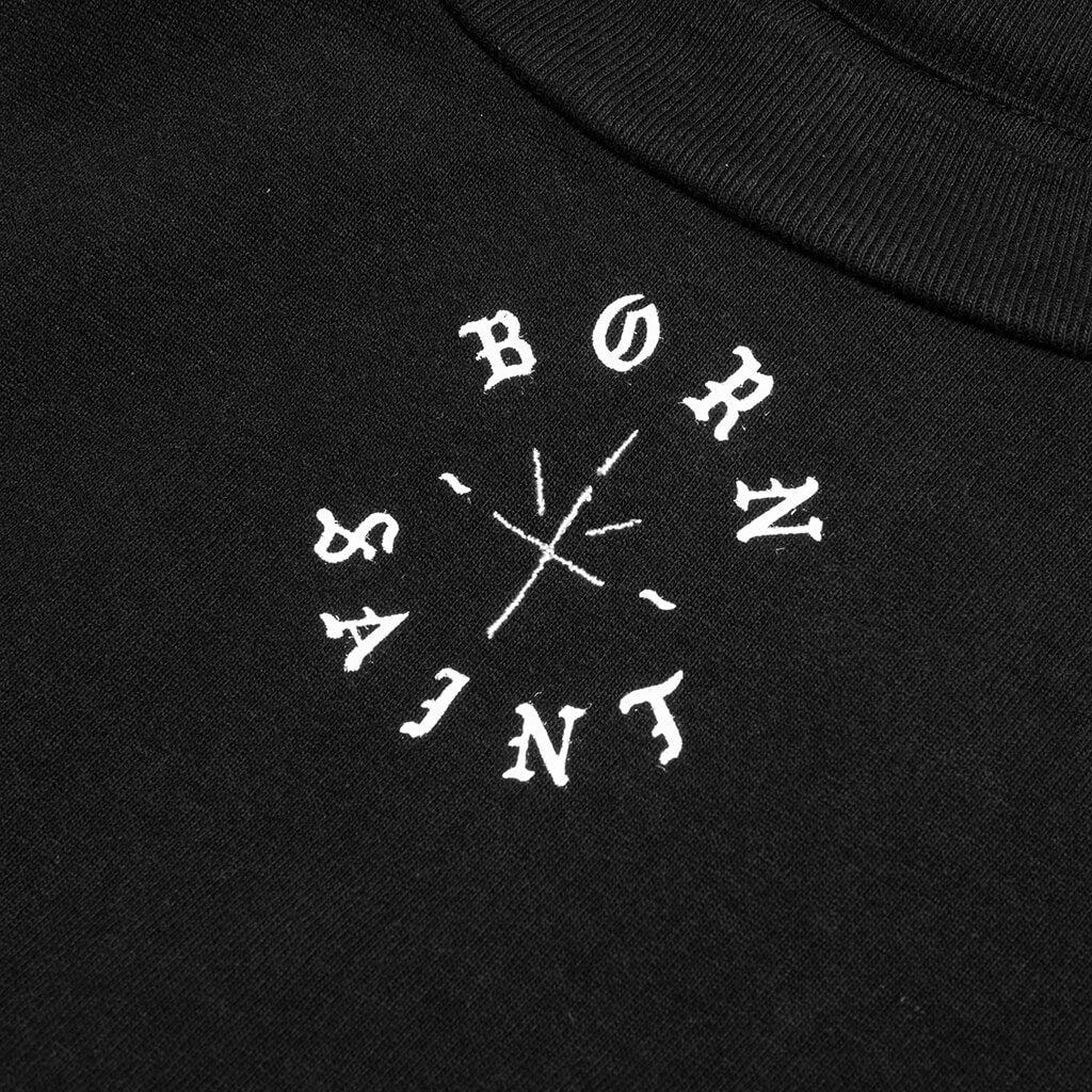Saint Michael x Born x Raised Born Saint S/S Tee - Black Male Product Image