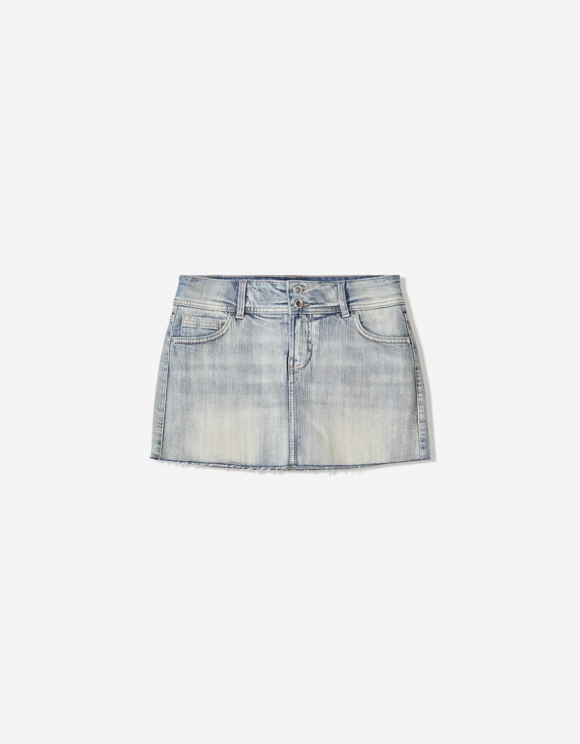 Denim mini skort Product Image