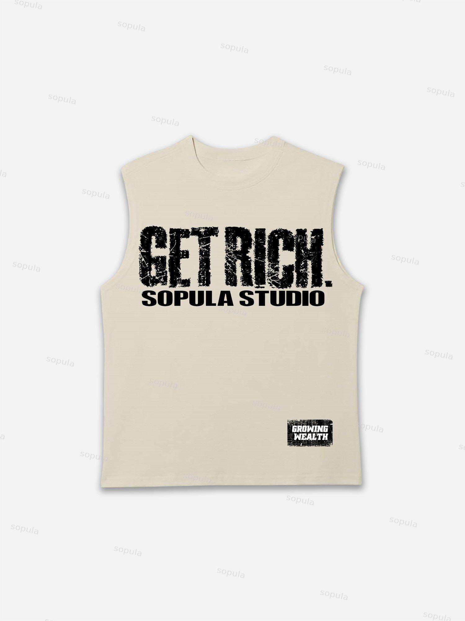 Get Rich Fun Run Print Tank Top Product Image