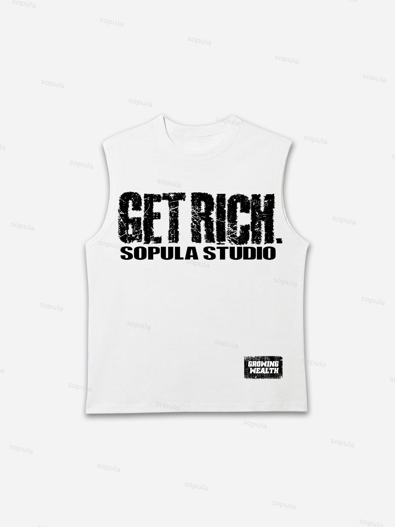 Get Rich Fun Run Print Tank Top Product Image