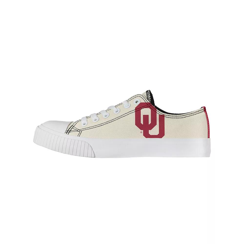 Women's FOCO Cream Oklahoma Sooners Low Top Canvas Shoes, Size: 6, Beige Product Image