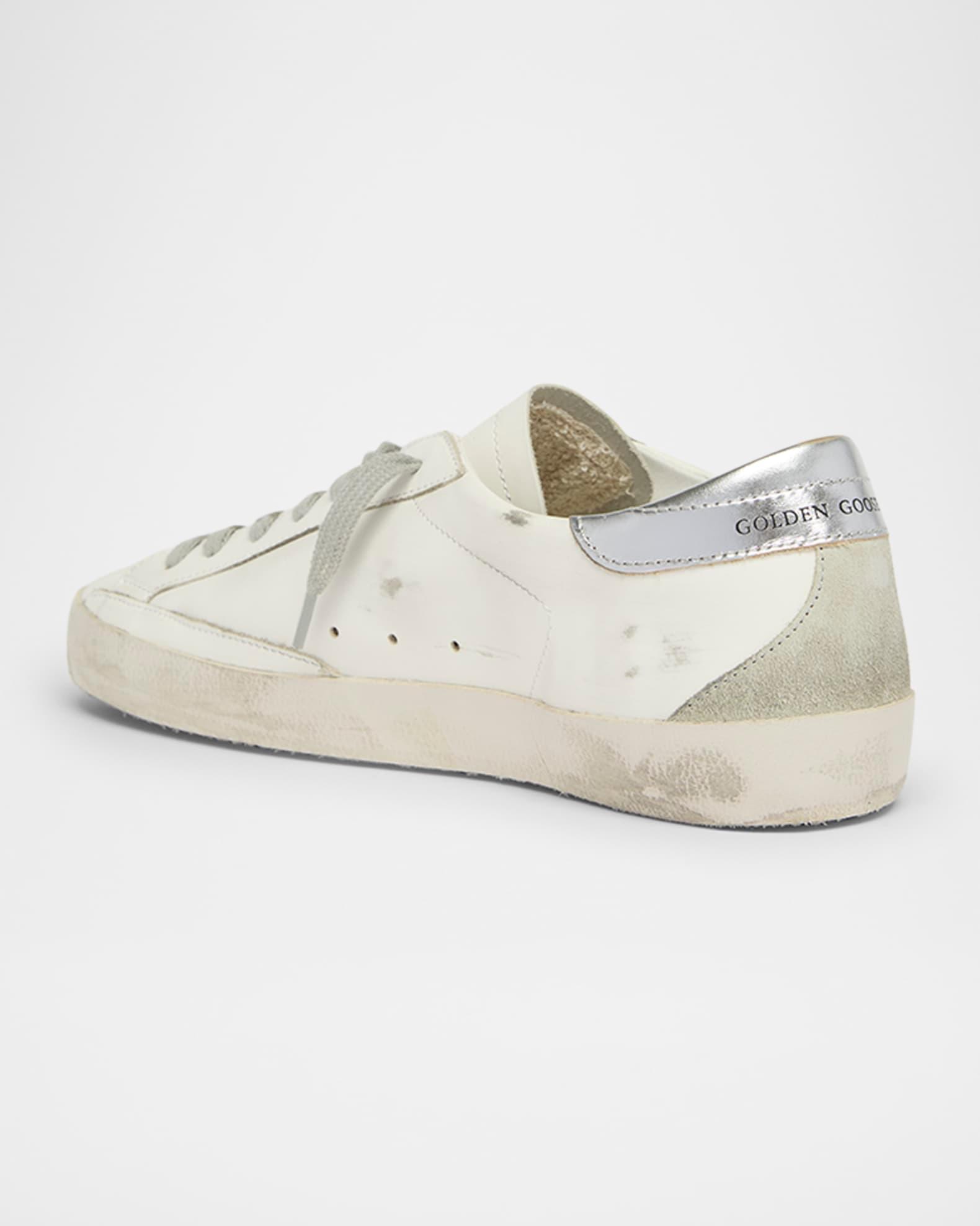 Men's Super-Star Metal-Logo Leather Low-Top Sneakers Product Image