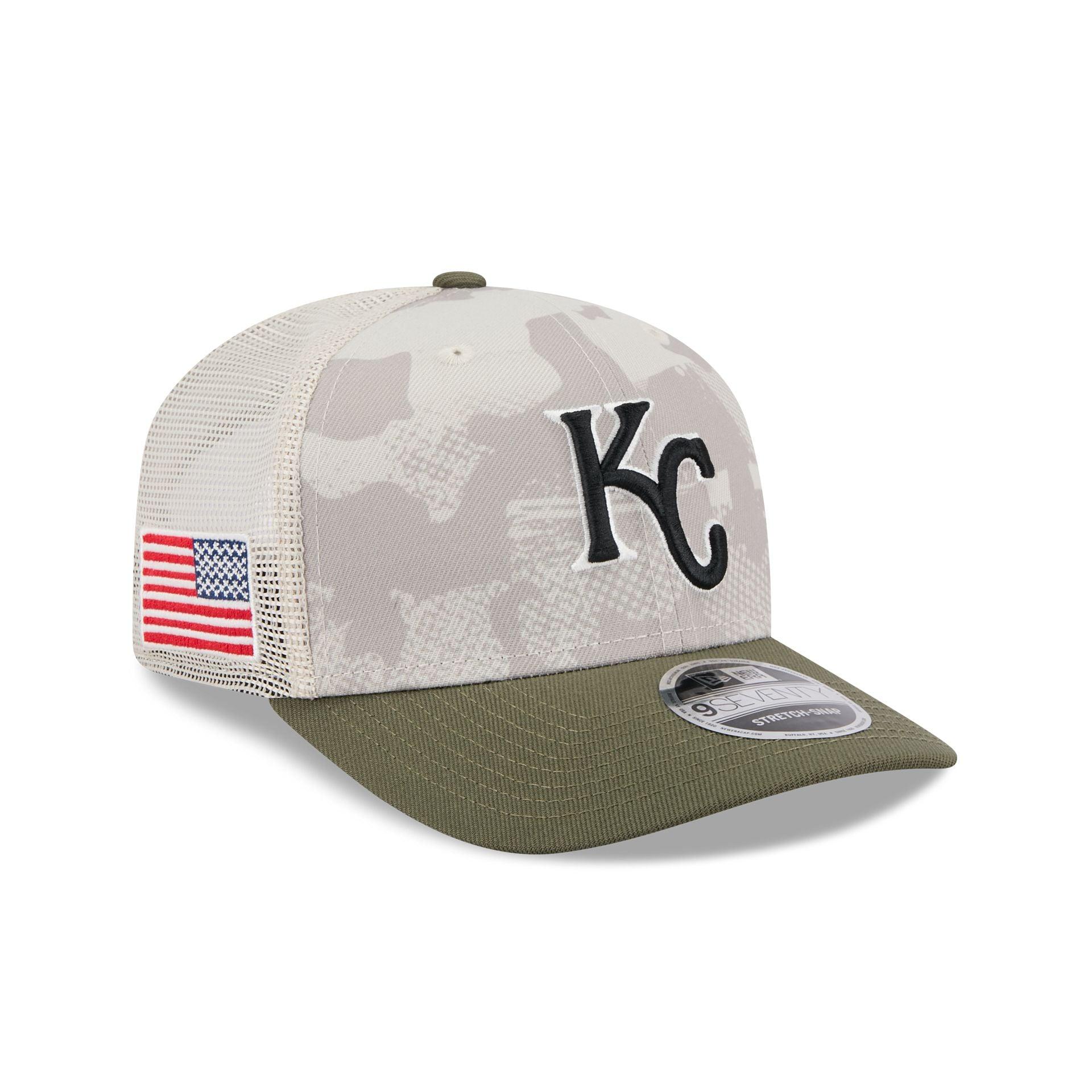Kansas City Royals Armed Forces Day 2025 9SEVENTY Trucker Hat Male Product Image
