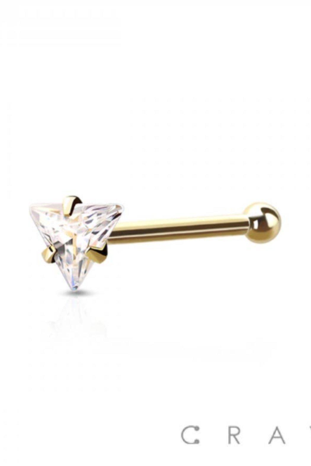 Triangle Nose Bone Stud Surgical Steel Product Image
