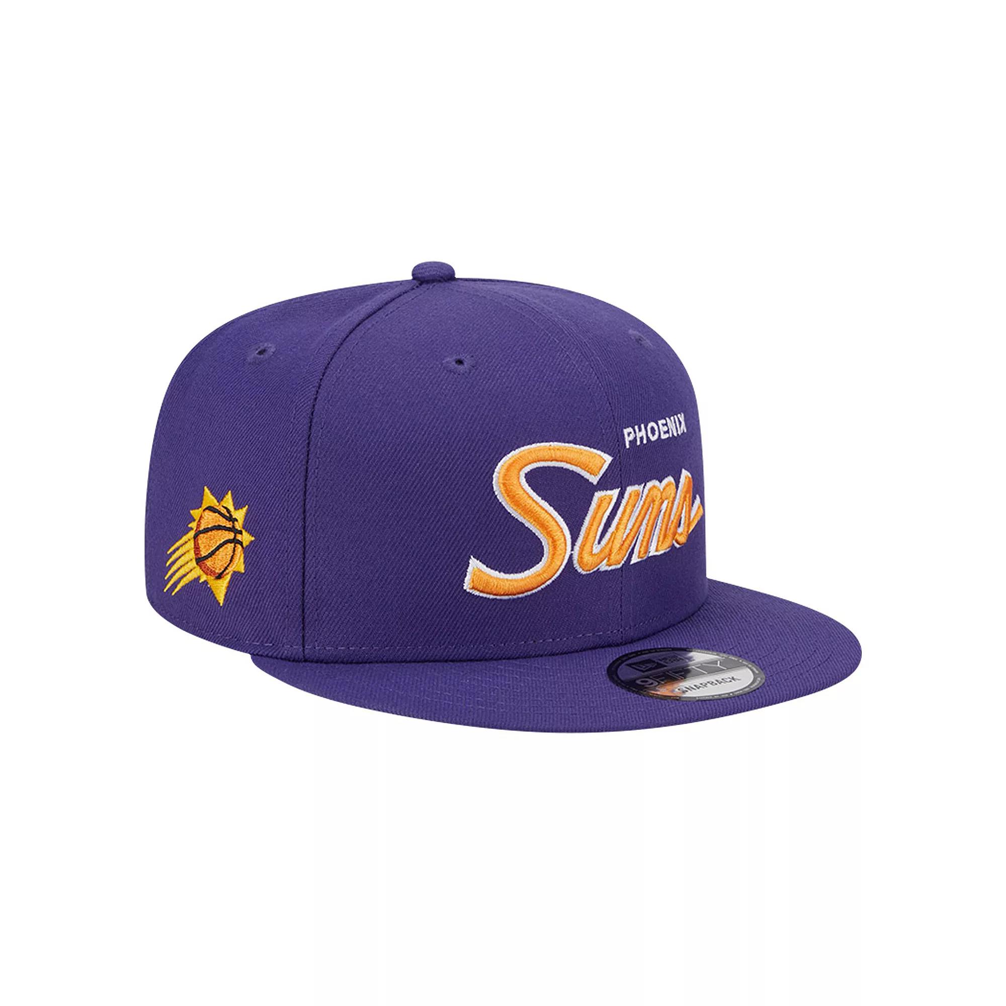 Men's New Era Purple Phoenix Suns Evergreen Script Side Patch 9FIFTY Snapback Hat, Phx Purple Product Image