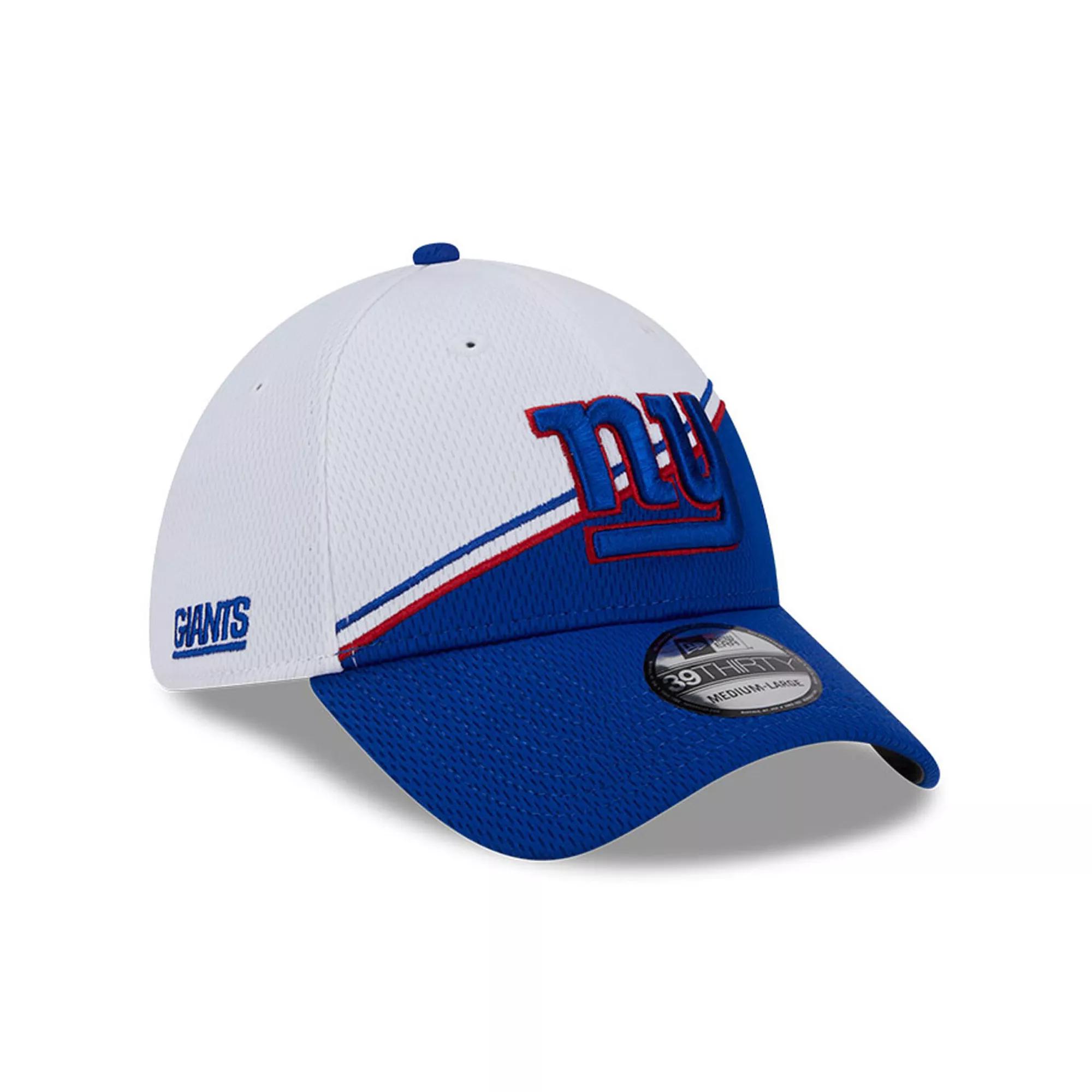 Men's New Era  White/Royal New York Giants 2023 Sideline 39THIRTY Flex Hat, Size: Small/Medium Product Image