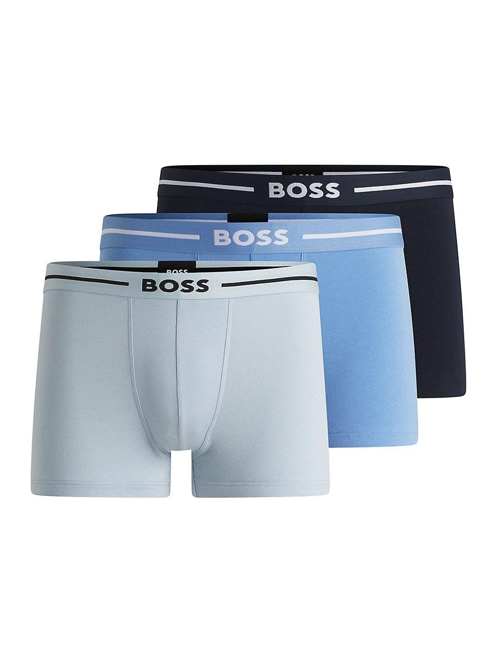 Mens Three-Pack of Stretch-Cotton Trunks Product Image