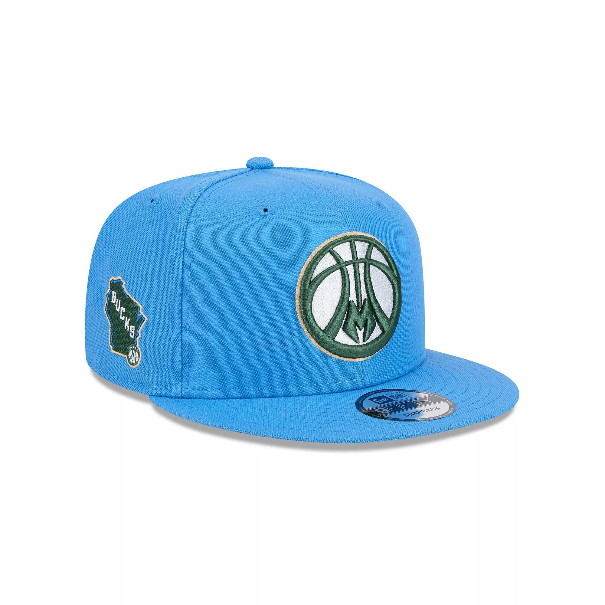 Men's New Era  Blue Milwaukee Bucks 2024/25 City Edition Alternate 9FIFTY Snapback Hat Product Image