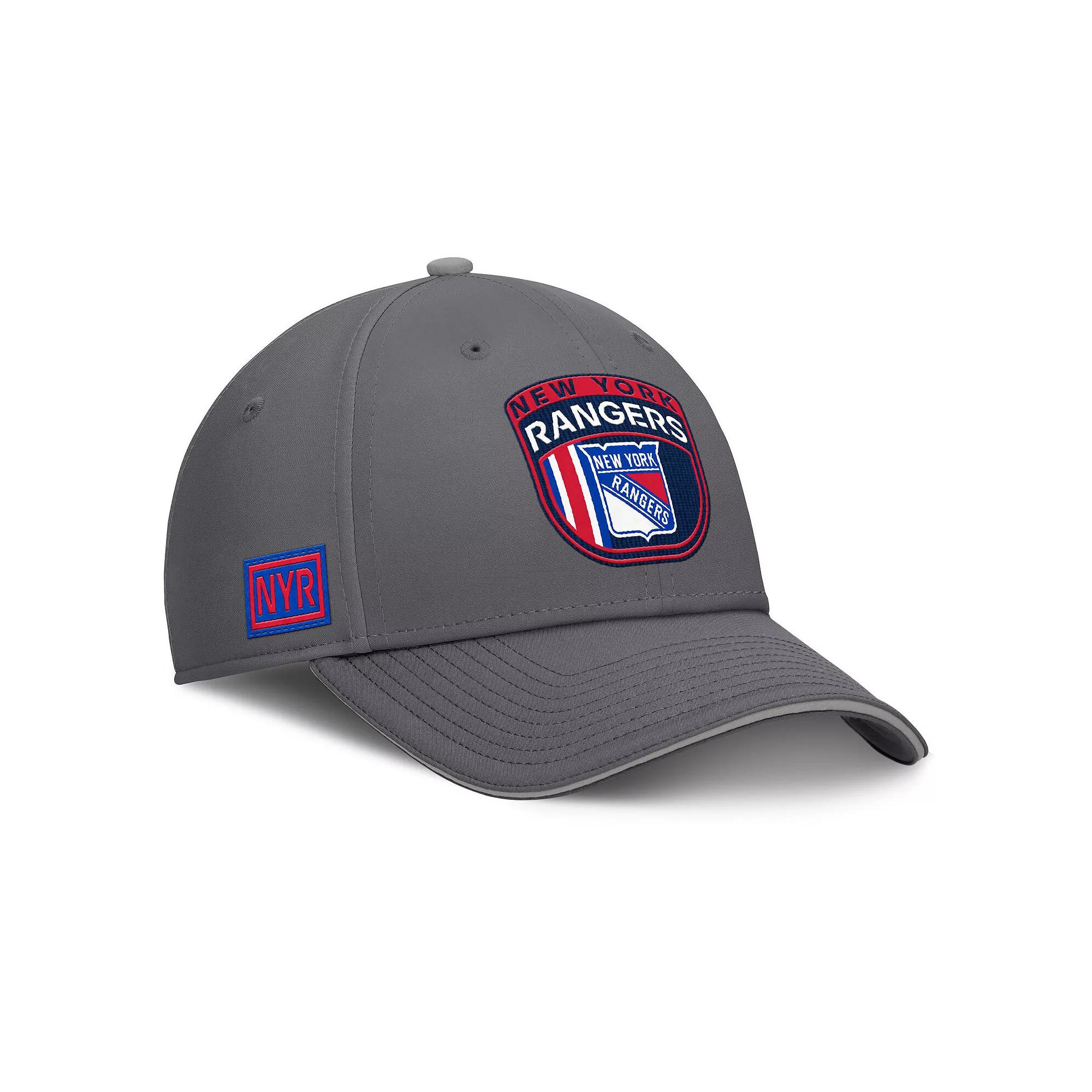 Men's Fanatics Gray New York Rangers Home Ice Flex Hat, Size: Large/XL, Ran Grey Product Image