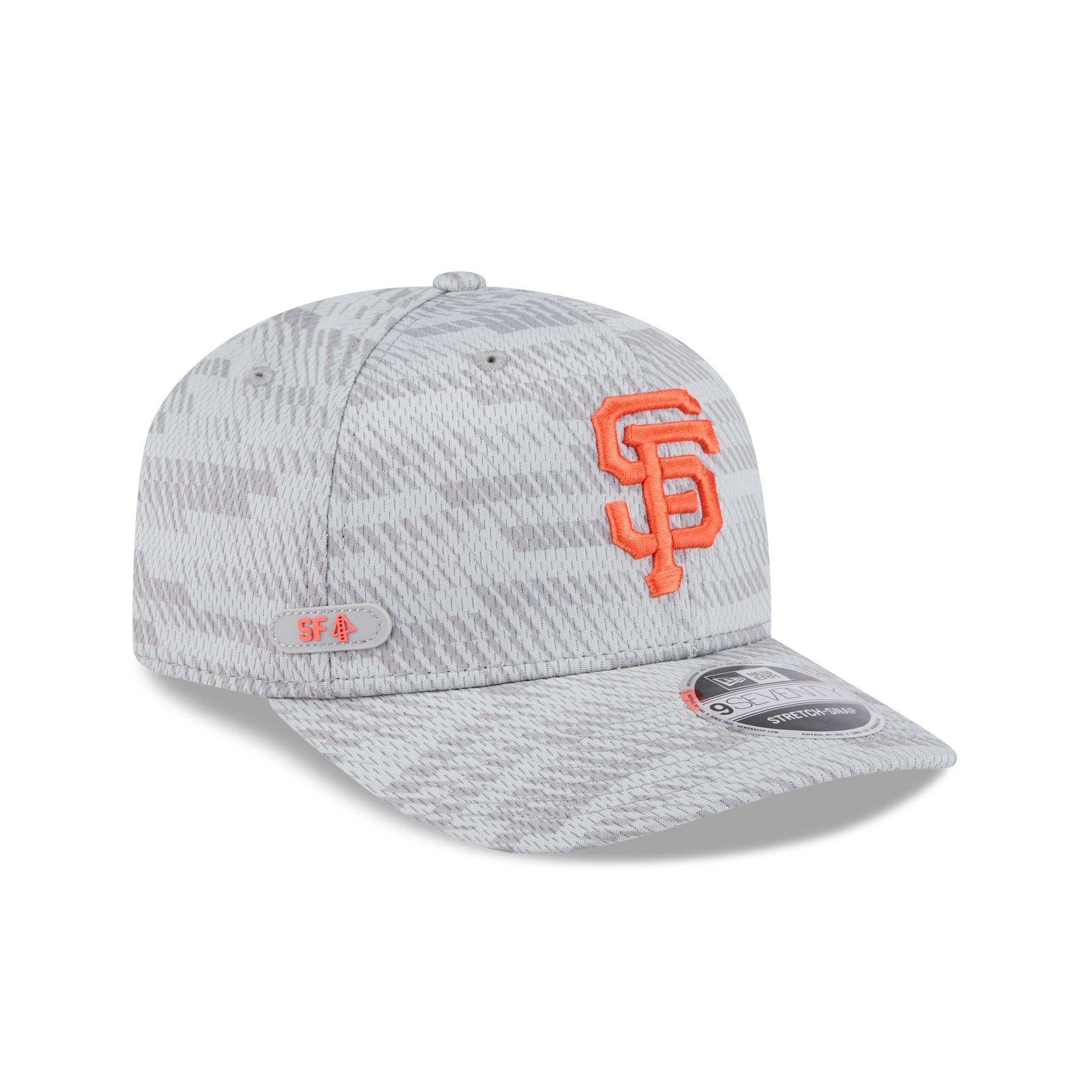 San Francisco Giants 2025 Clubhouse Gray 9SEVENTY Stretch-Snap Hat Male Product Image