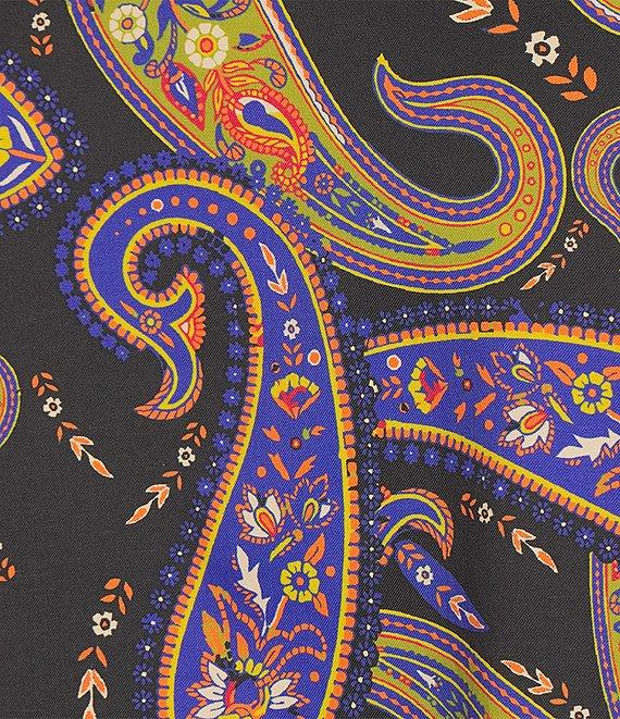 Cremiux Premium Denim Large Paisley Long Sleeve Woven Shirt Product Image