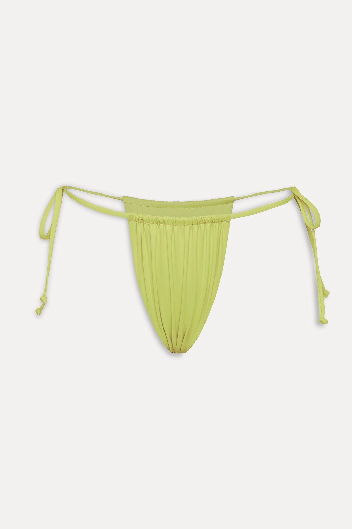 Tia Skimpy String Bikini Bottom - Lily Pad Product Image
