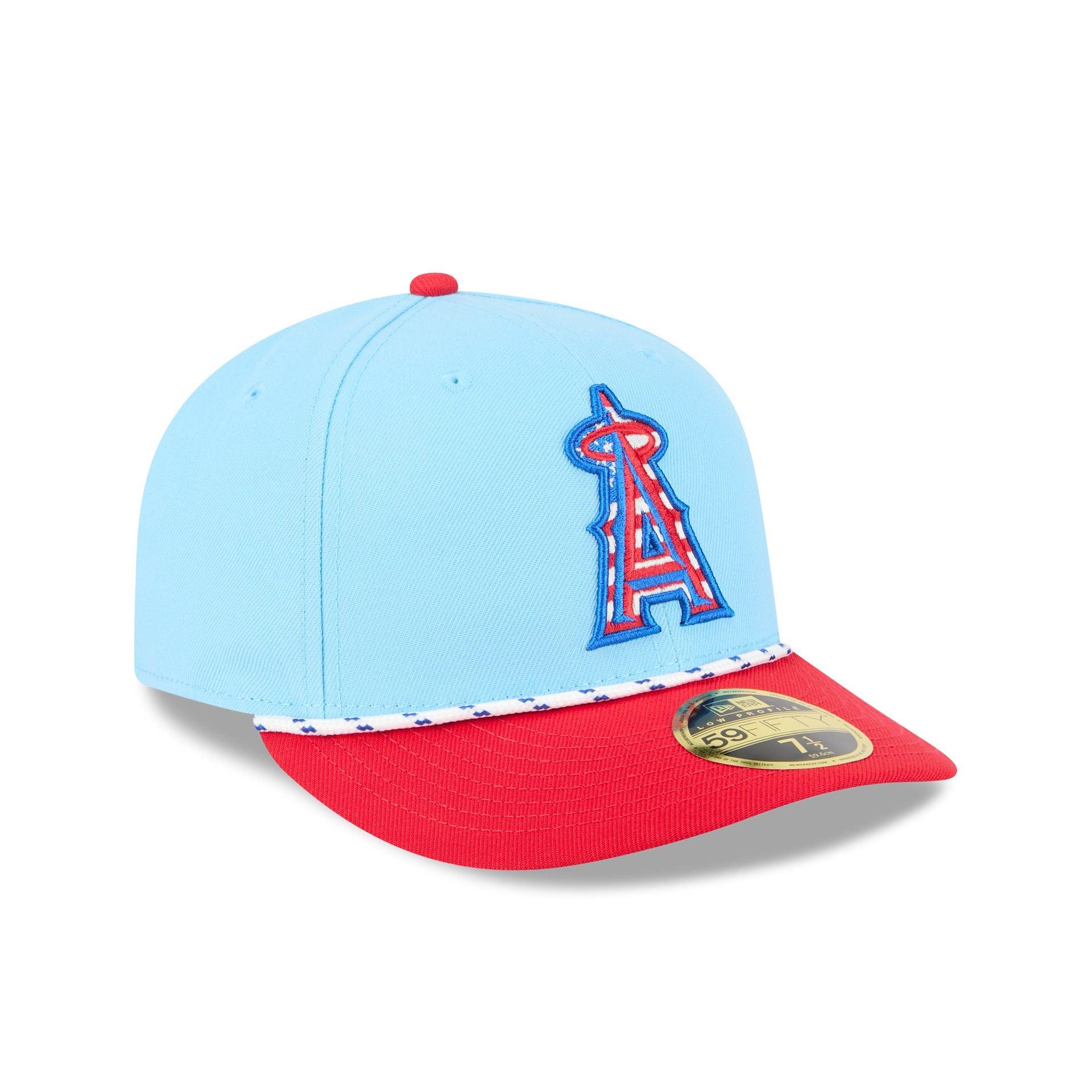 Los Angeles Angels Independence Day 2025 Low Profile 59FIFTY Fitted Hat Male Product Image