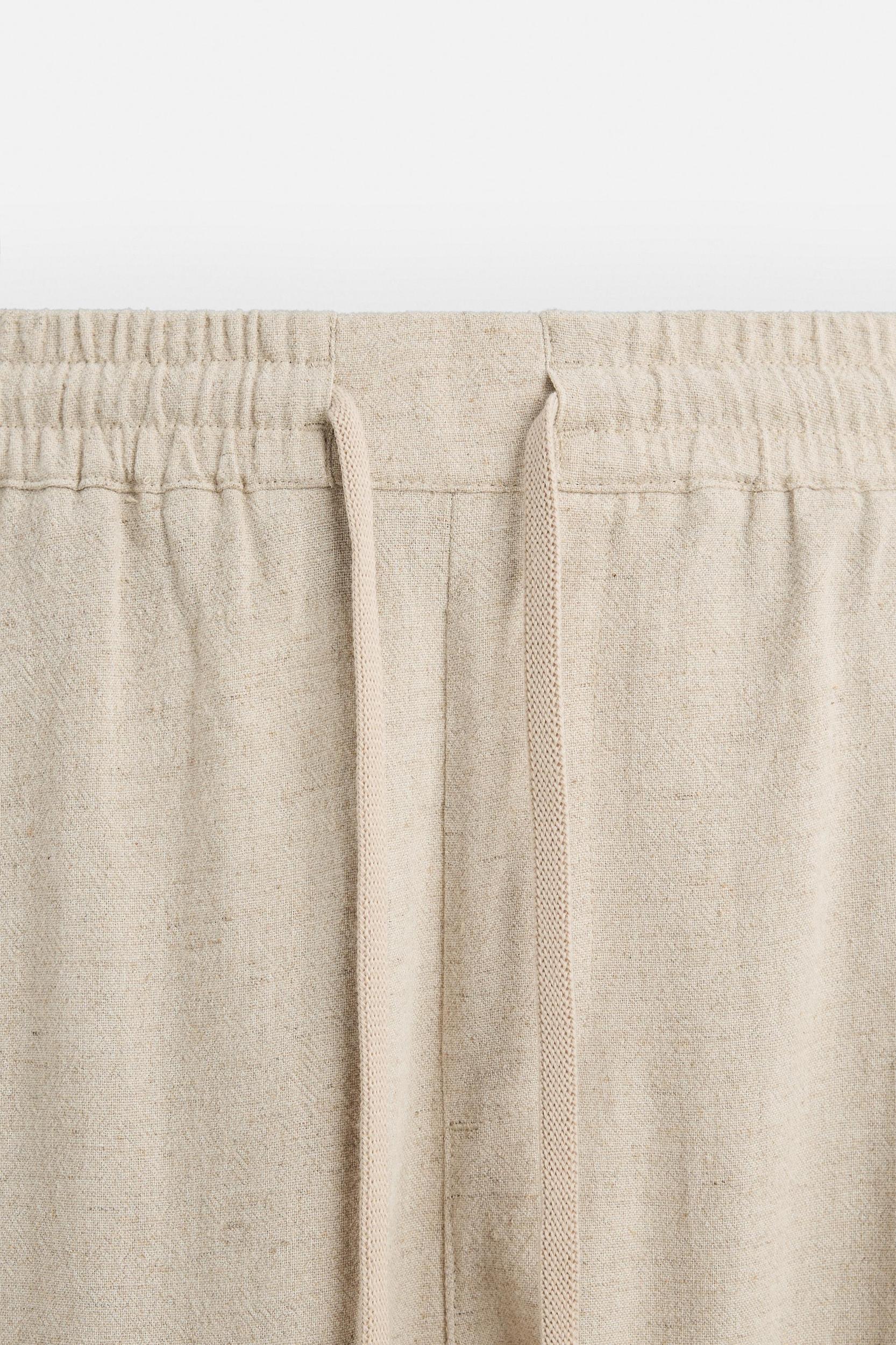 REGULAR FIT VISCOSE - LINEN PANTS Product Image