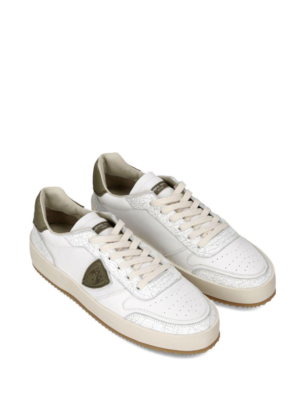 Nice leather-panelled sneakers Product Image