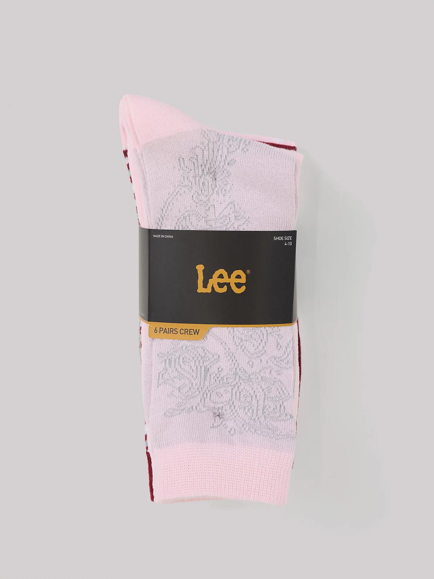 Women's 6-Pack Assorted Crew Socks | Women's Luggage & Accessories | Lee® Product Image