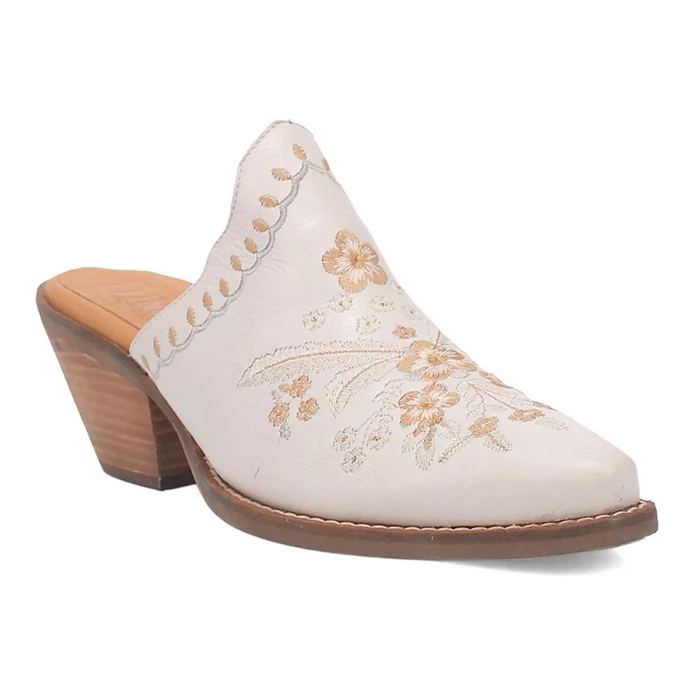 Dingo Wildflower Women's Leather Mules,  Product Image