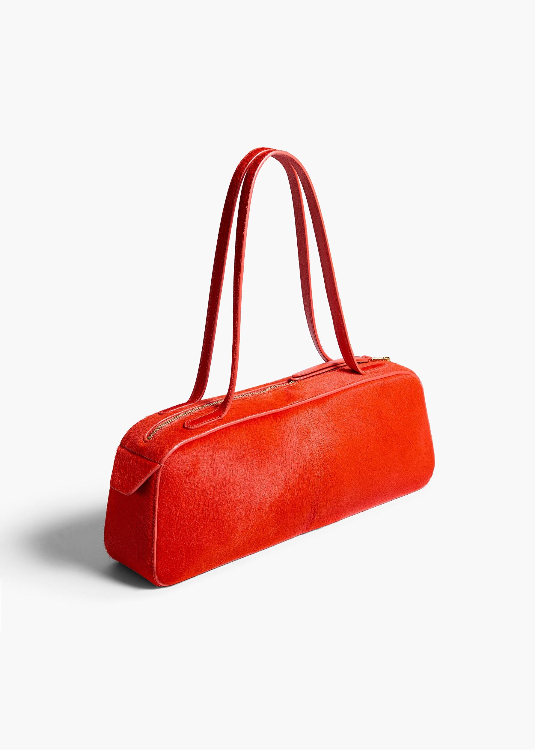 Simona Shoulder Bag in Persimmon Haircalf Product Image