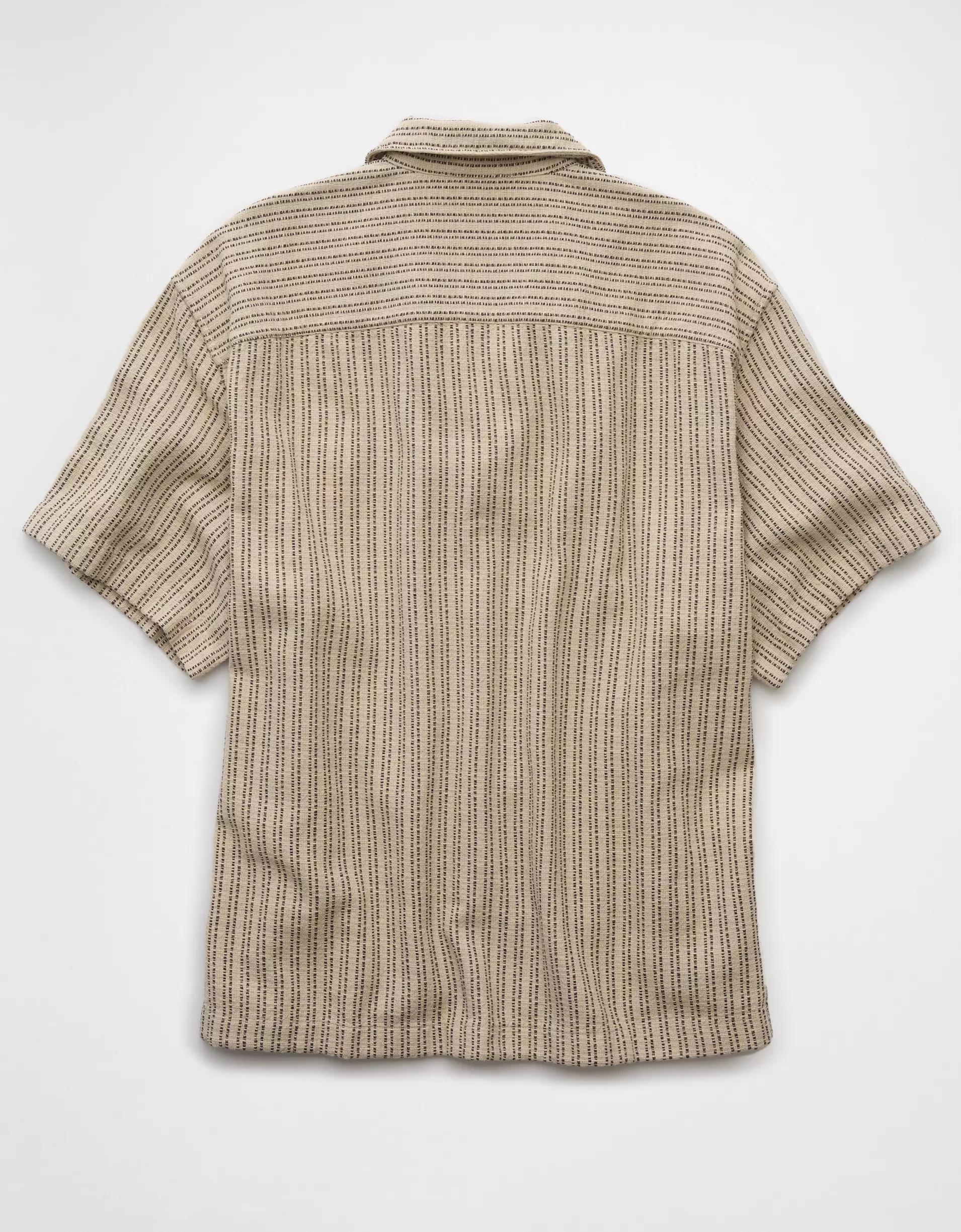 AE Poolside Striped Button-Up Shirt Product Image