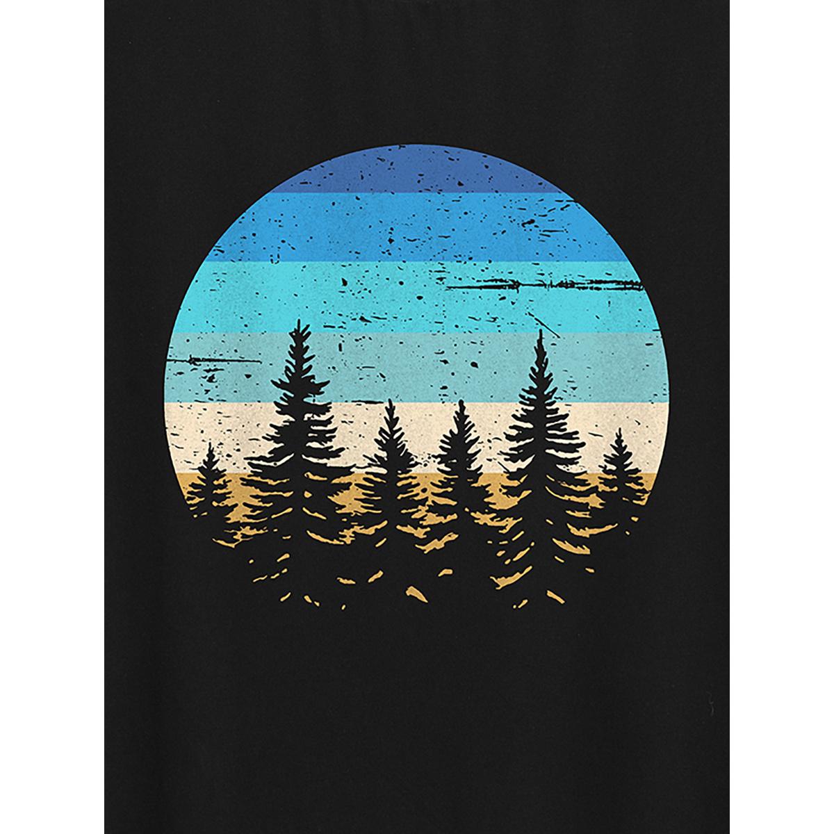 Plus Size Beach Vibes Round Neck T-Shirt Black Women Non Tropical Round Neck Casual T-shirts BloomChic 10/M Product Image