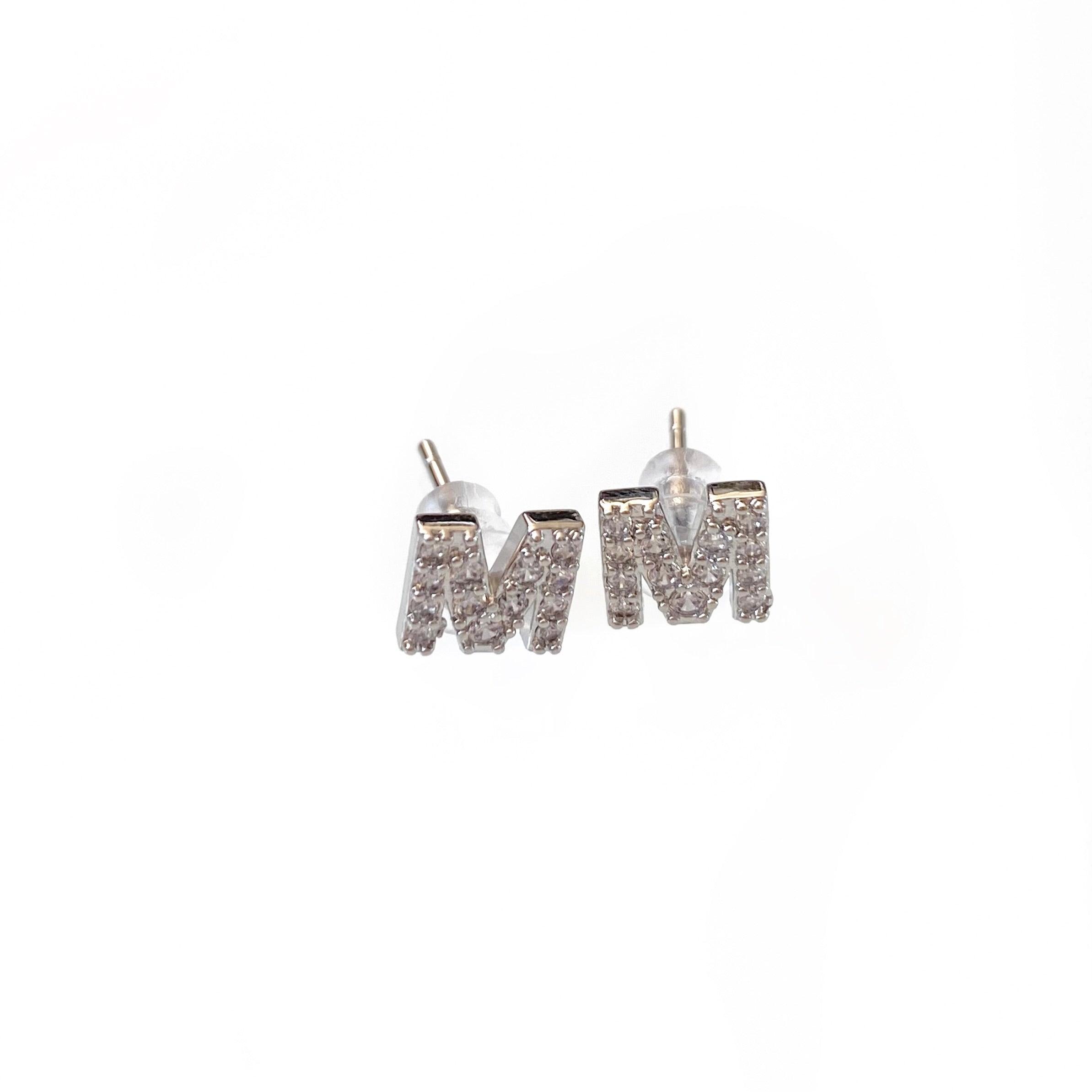 Silver Initial Studs Product Image