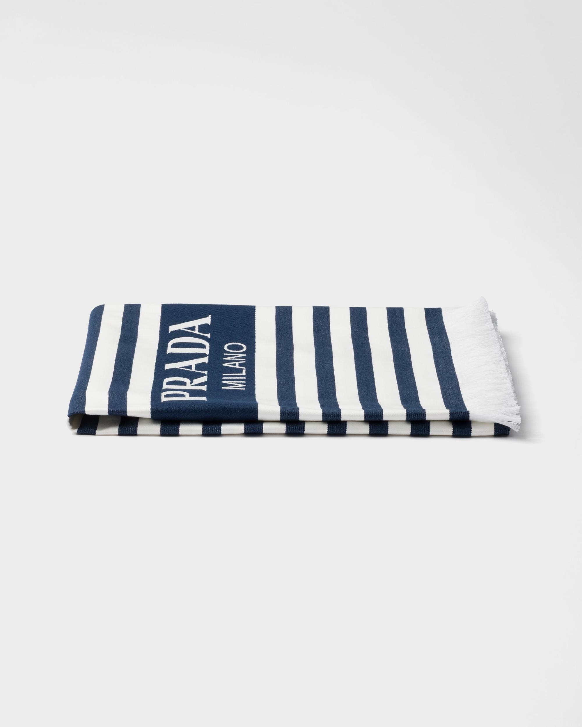 Striped cotton beach towel Product Image