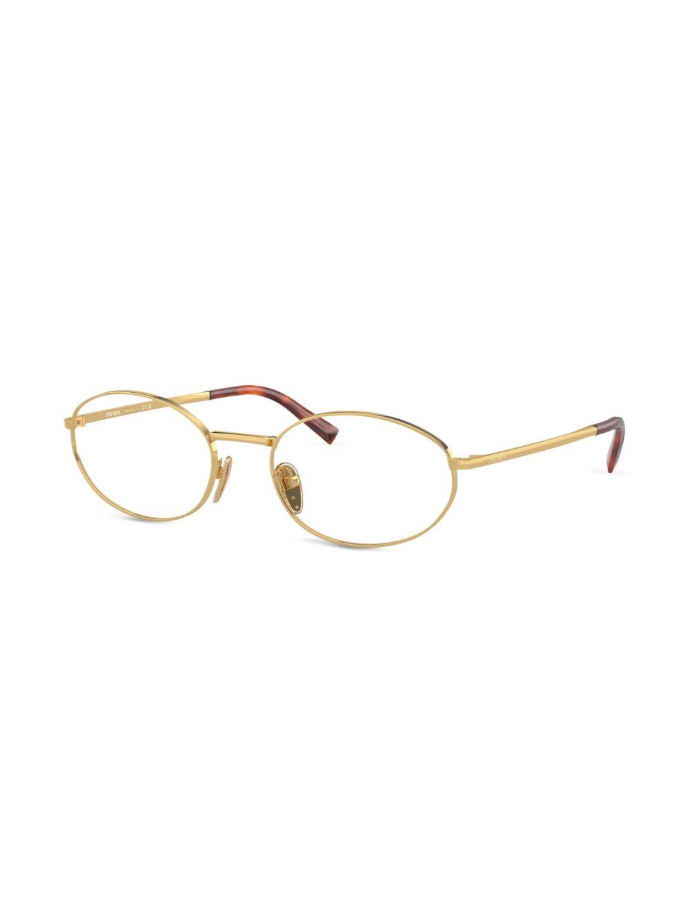 metallic oval-frame glasses Product Image