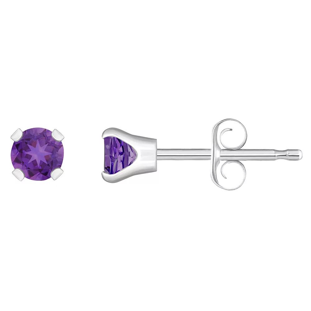 Celebration Gems 14k White Gold Gemstone Stud Earrings, Women's, September Product Image