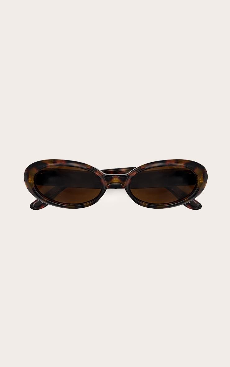 Taupe Small Oval Sunglasses Product Image