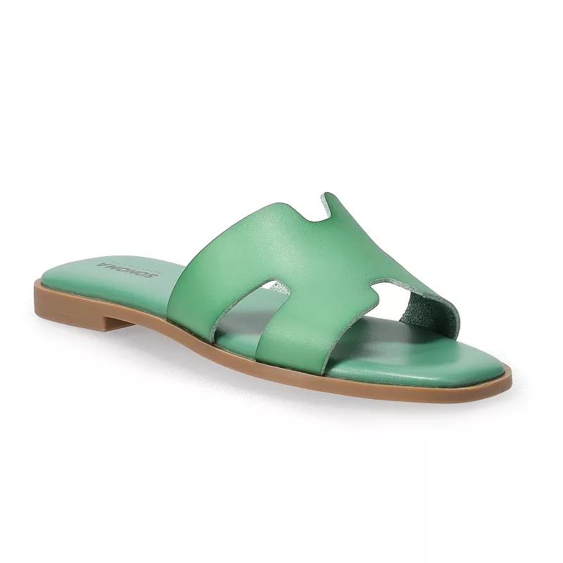 Sonoma Goods For Life Genza Womens Band Slide Sandals Product Image