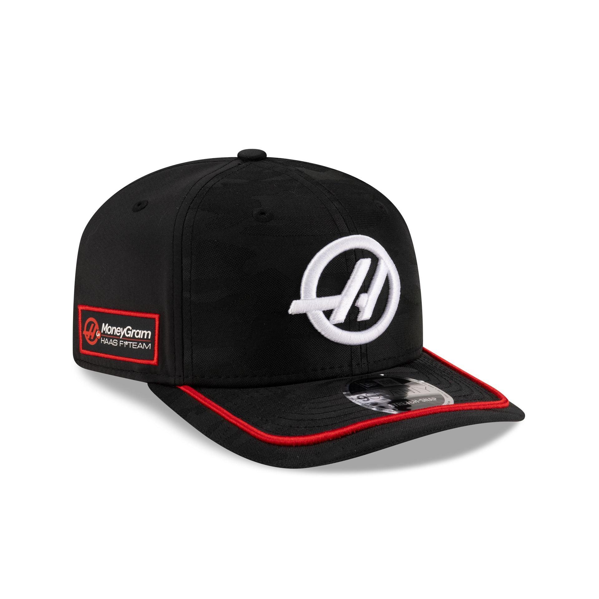 MoneyGram Haas F1 Team Black Camo 9SEVENTY Stretch-Snap Hat Male Product Image