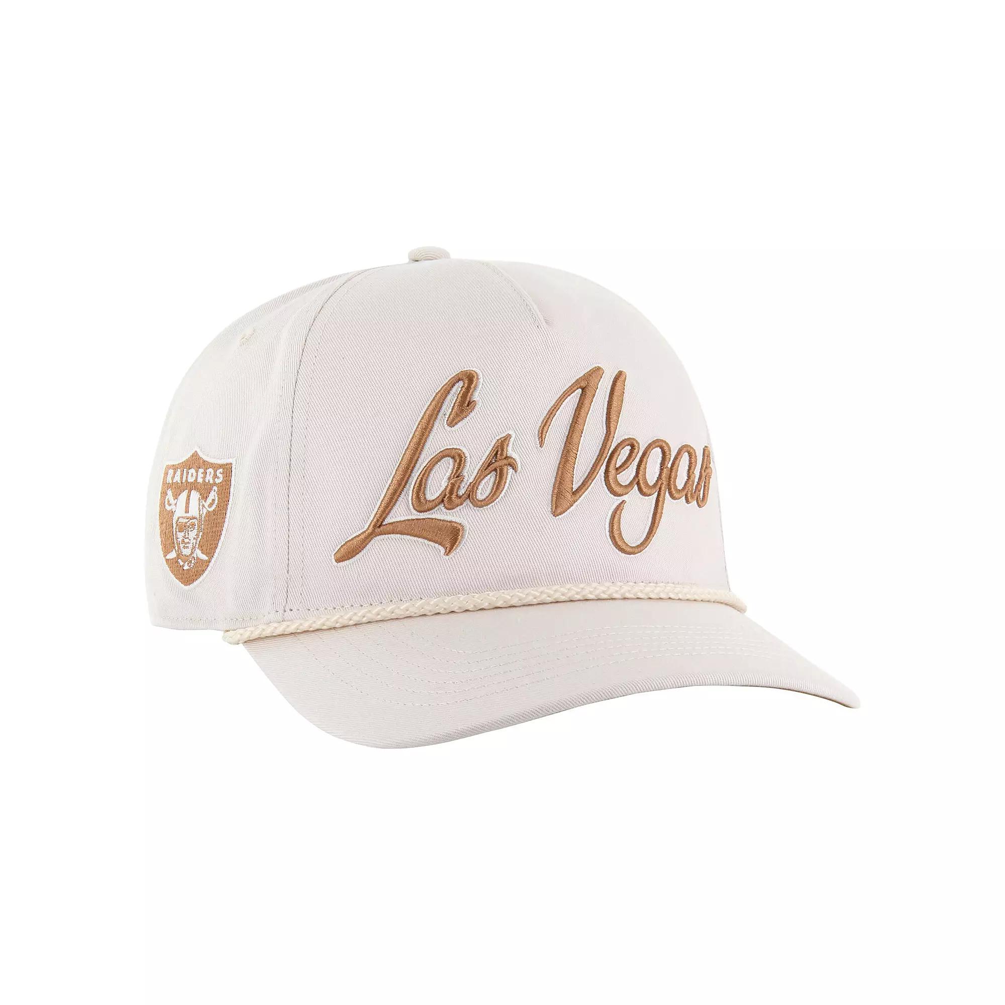Men's '47 Cream Las Vegas Raiders Overhand Hitch Adjustable Hat, Lvr Beige Product Image