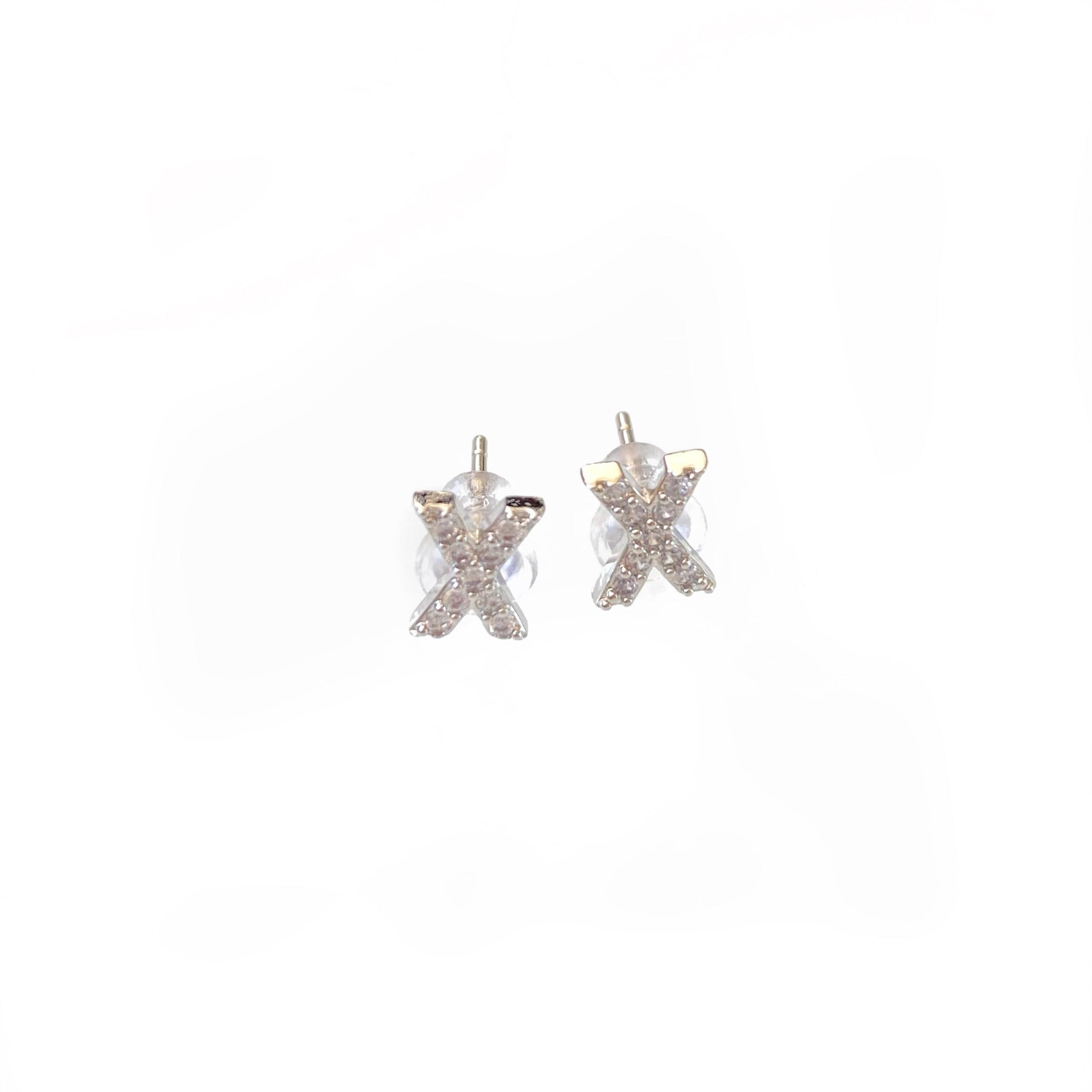 Silver Initial Studs Product Image
