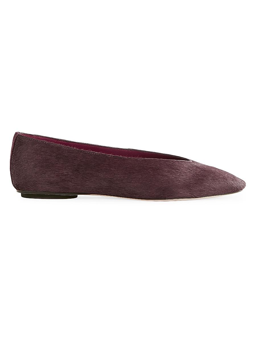 Womens Prudence Calf Hair Ballet Flats Product Image