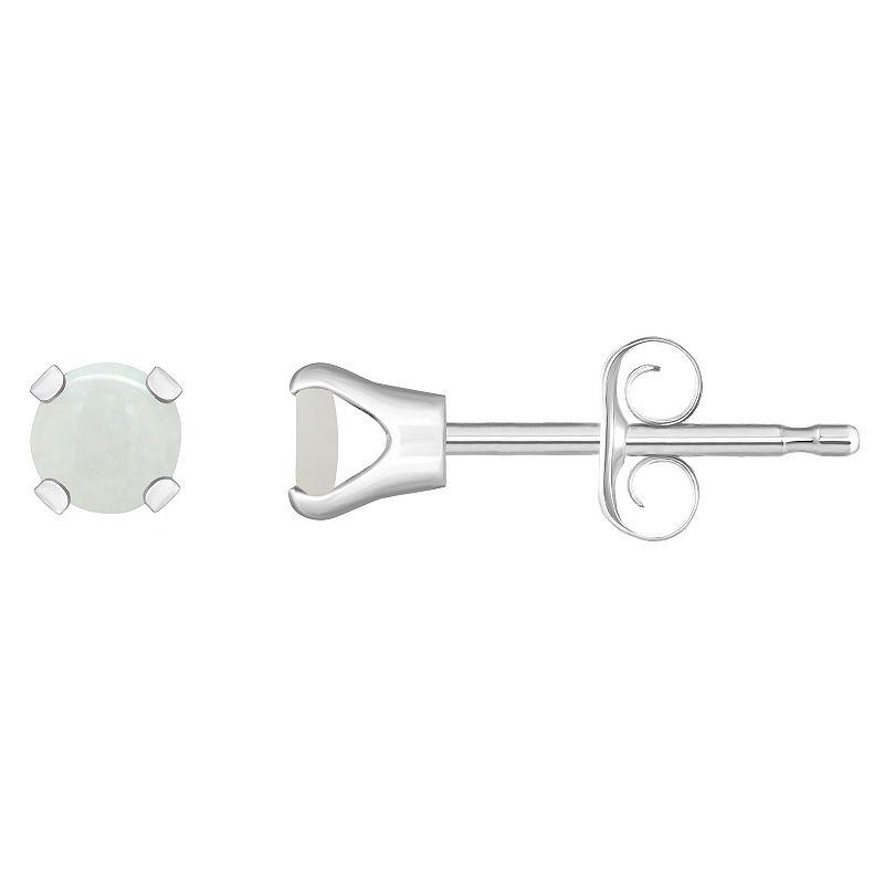 Celebration Gems 14k White Gold Gemstone Stud Earrings, Women's, September Product Image