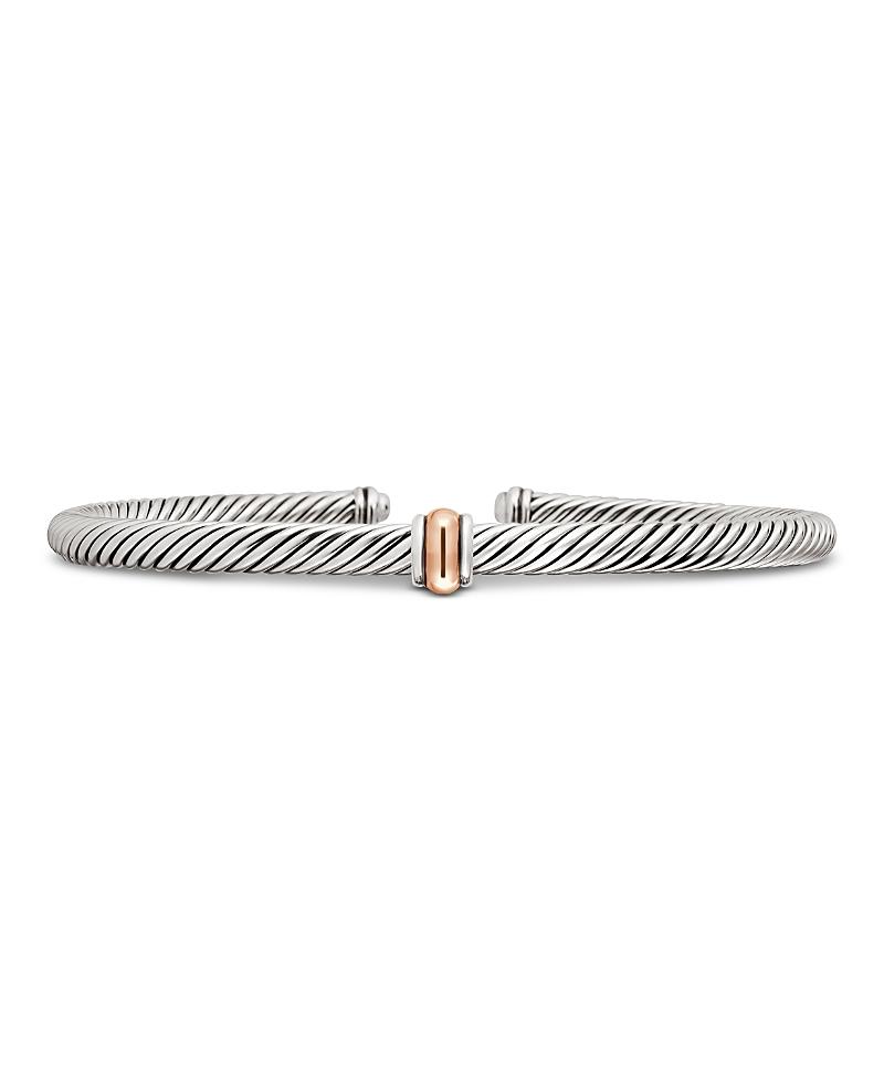 Womens Cable Classics Center Station Bracelet in Sterling Silver Product Image