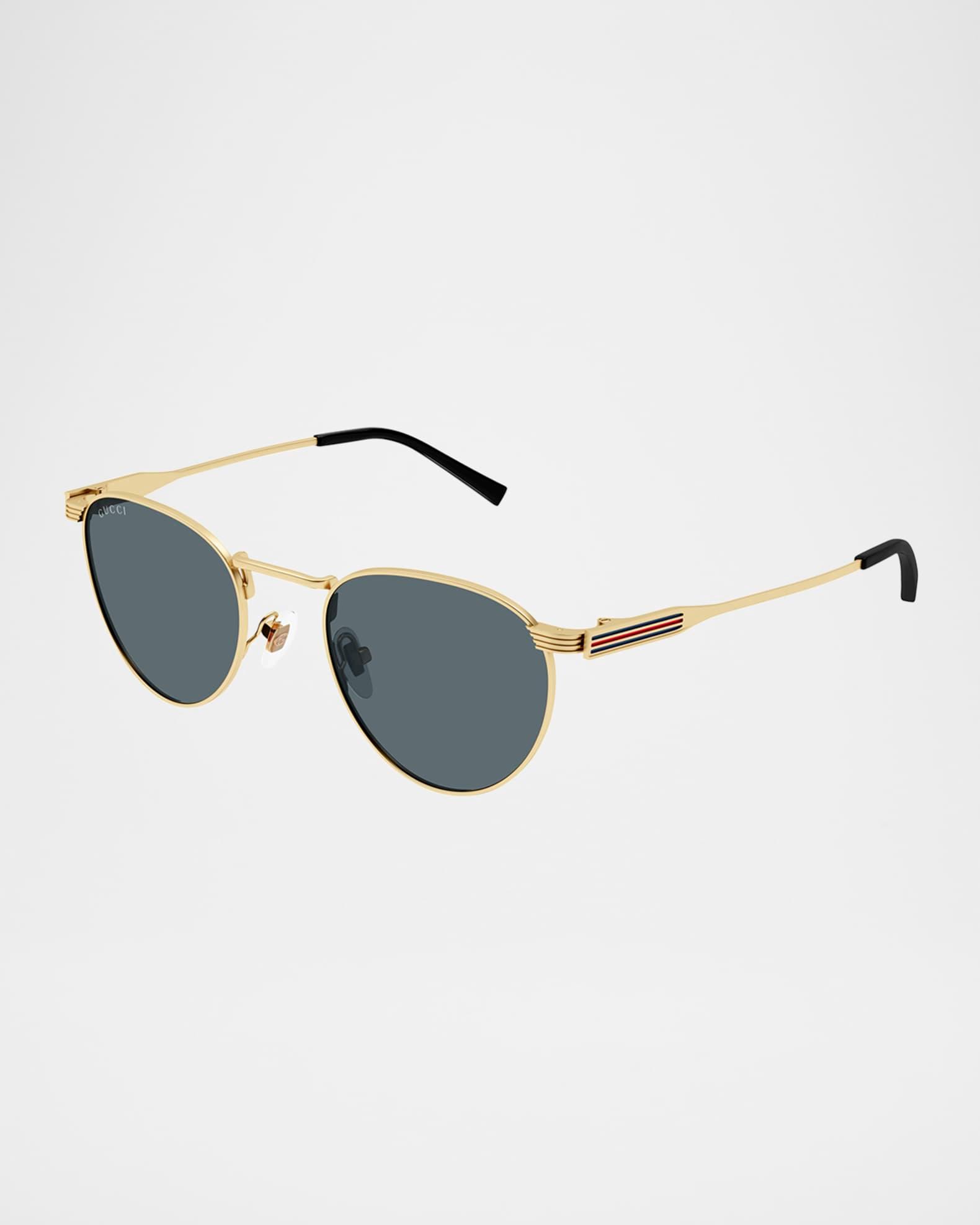 Men's GG1875S Metal Round Sunglasses Product Image