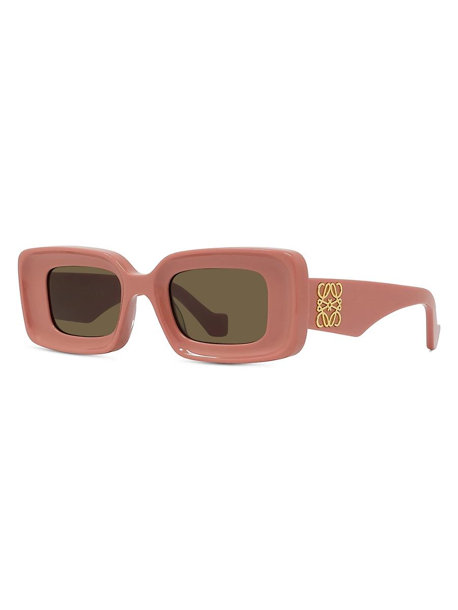 Womens Chunky Anagram Rectangle Sunglasses Product Image