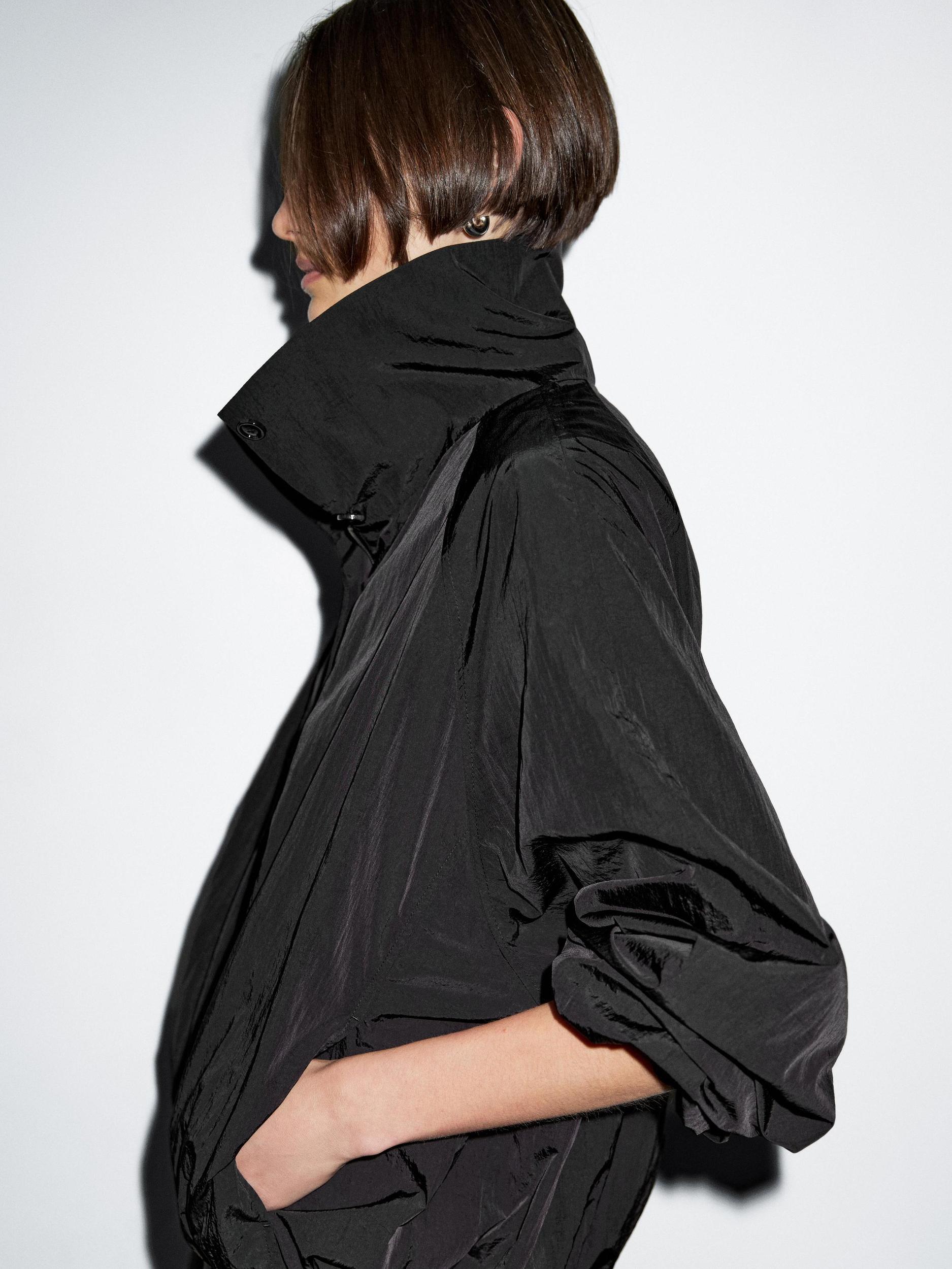 High neck bomber puff jacket Product Image