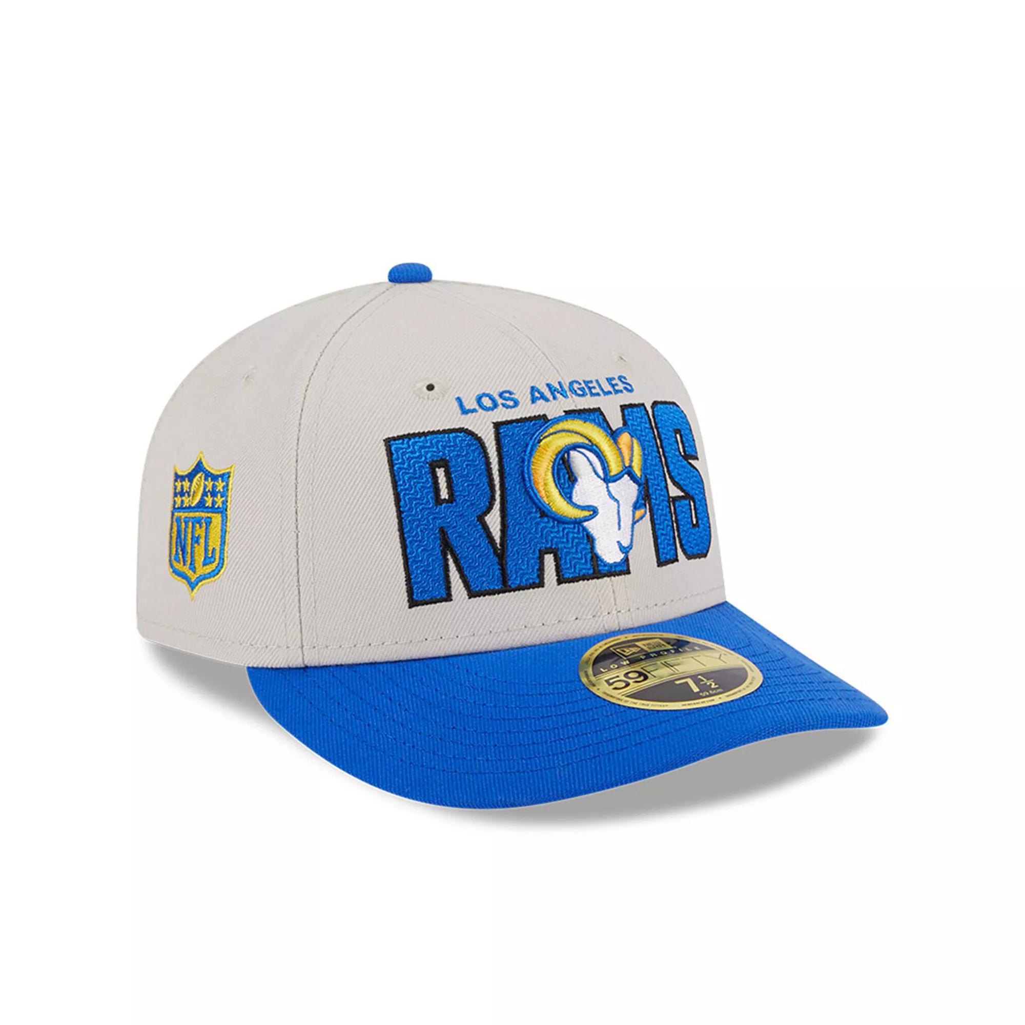 Men's New Era Stone/Royal Los Angeles Rams 2023 NFL Draft Low Profile 59FIFTY Fitted Hat, Size: 7 3/8, Team Product Image