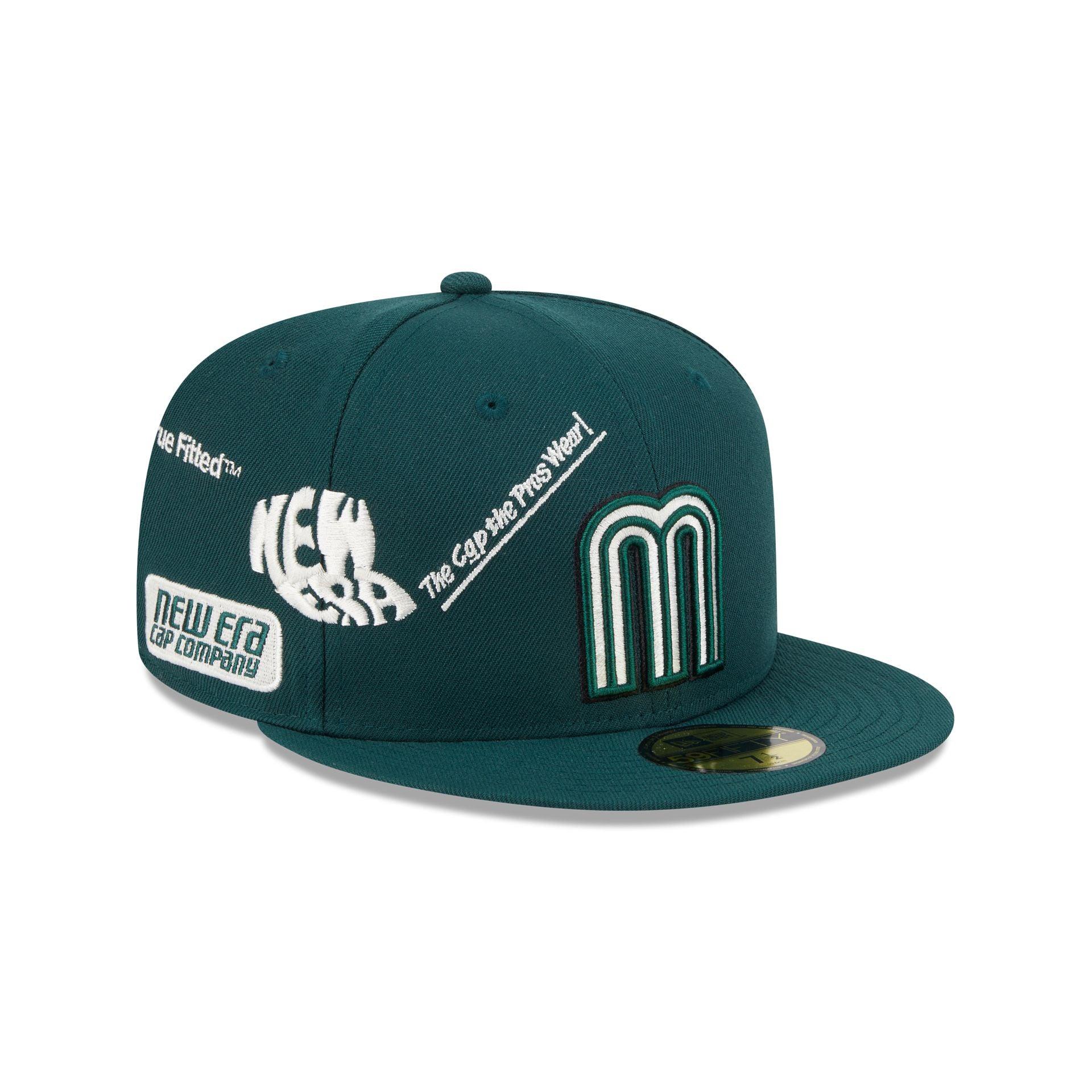 Mexico Baseball New Era Anniversary Logos Green 59FIFTY Fitted Hat Male Product Image